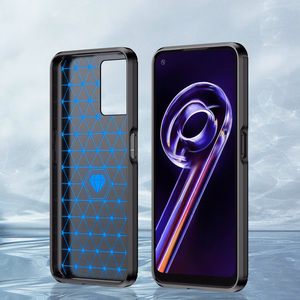 Carbon Case гибкий чехол Realme 9 Pro чёрный