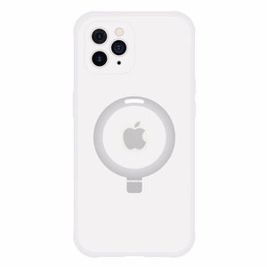 Tel Protect Magiškas MagSafe su stovu dėklas telefonui Iphone 11 Pro – sidabro spalvos