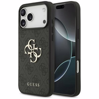 Guess 4G Didelio logotipo dėklas telefonui iPhone 17 Pro Max - juodas