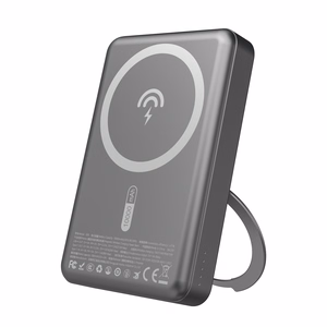 Dudao K28 10000mAh PD 22.5W MagSafe Powerbank with Metal Case and Ring Stand - Gray