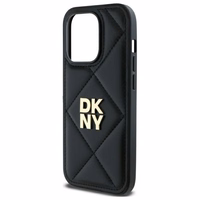 DKNY Quilted Stack Logo dėklas telefonui iPhone 14 Pro Max - juodas