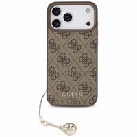 Guess 4G Charms Collection MagSafe dėklas telefonui iPhone 17 Pro Max - rudas