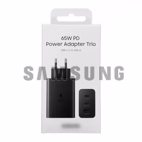 Įkroviklis Samsung "TRIO" EP-T6530NBEGEU juodas 65W / 100% originalus /