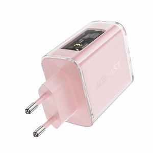 Acefast GaN 65W įkroviklis su 3 jungtimis (1xUSB, 2xUSB C) - pilkas (A45)