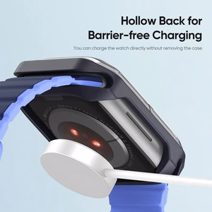 DUX DUCIS dėklas TAMO Apple Watch 10 serijai 46 mm skaidrus su tamsiai mėlynu