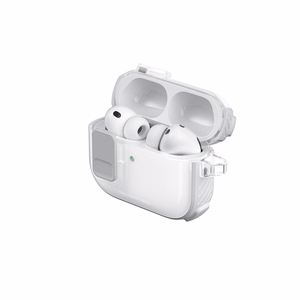 "AmazingThing Titan Pro Mag" dėklas "AirPods Pro 3" - Skaidrus, skirtas "AirPods Pro 3" - Baltas
