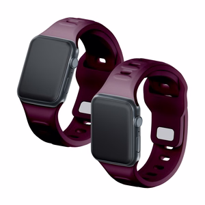 42/44/45/46/49 mm Mulberry (big) - 3mk Silicone Watch Strap for Apple
