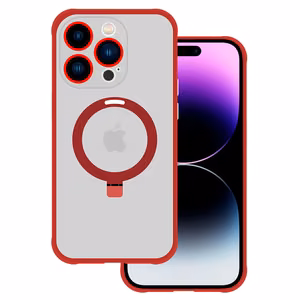 Dėklas telefonui su stovu MagSafe Iphone 12 Pro (m) - raudonas