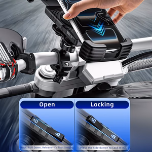 Blavec Uchwyt Rowerowy/Motocyklowy BVC-01 Velo to handlebar with induction charging and shock absorbtion (BVC01-ICSAHB) black