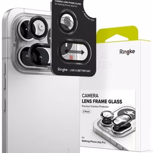 Ringke Camera Frame Protector kamerų rėmelio apsauga, 2 vnt. komplektas, Nothing Phone 4A Pro, juoda