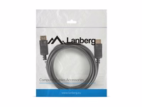 Lanberg CA-DPDP-10CC-0030-BK „DisplayPort“ kabelis 3 m Juoda