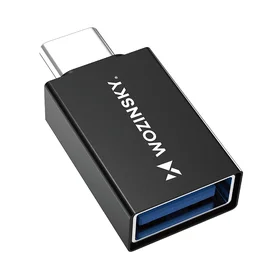 Wozinsky W10GY1S USB-C - USB-A 3.2 10Gb/s adapteris - juodas