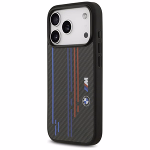 Dėklas telefonui BMW M Kevlar Lines & Logo MagSafe Case for iPhone 17 Pro - juodas