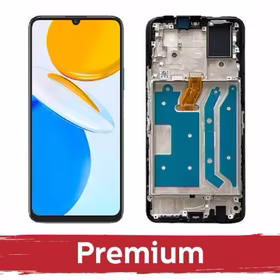 LCD ekranas suderinamas su Huawei Honor X7 (4G) juodas su rėmeliu OEM