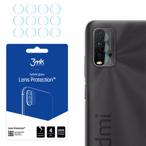 3MK FLEXIBLE GLASS LENS HYBRID GLASS PROTECT XIAOMI REDMI 9T 4 PCS CAMERA