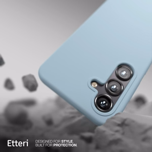 Etteri Silikoninis Mag dėklas for Samsung Galaxy S25 šviesiai mėlynas