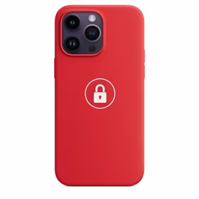 Dėklas "Silicone Case v2" skirtas iPhone 14 Pro / Red / su įpakavimu