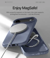 Dėklas Mercury Pure Magsafe Silicon Case Apple iPhone Air levandos pilka