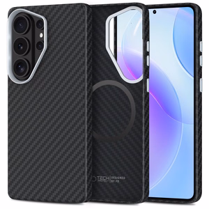 Tech-Protect Ion Carbon MagSafe Dėklas for Samsung Galaxy S26 Ultra - juodas and sidabrinis