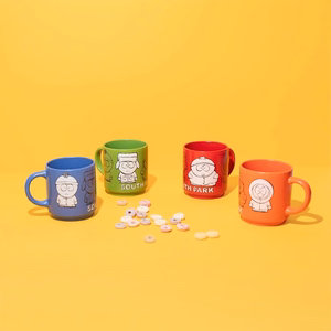 South Park 4 keraminių puodelių rinkinys su stovu, 300 ml