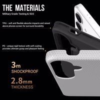 Dėklas Perfectionists Triangle Case Samsung S921 S24/S931 S25 sidabrinis