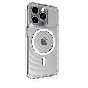 STM Reawaken Ripple MagSafe dėklas, skirtas iPhone 15 Pro Max, skaidrus