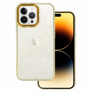 Tel Protect Gold Glitter dėklas iPhone 14 auksinis
