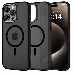 Tech-Protect MagEdge Magnetinis dėklas telefonui iPhone 16 Pro - pusiau skaidrus
