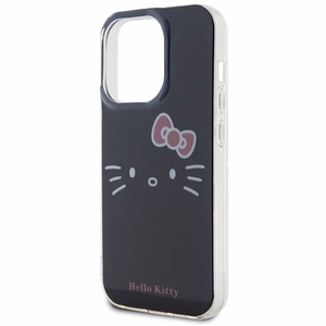 Hello Kitty IML Kitty Face dėklas telefonui iPhone 15 Pro - juoda