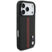 BMW M Perforuotas juostelės logotipas MagSafe dėklas telefonui iPhone 17 Pro - raudonas