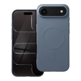 SILICONE MAG DĖKLAS (didelė skylė) suderinamas su MagSafe IPHONE 17 Air šviesiai mėlyna