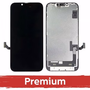 LCD ekranas suderinamas su iPhone 14 juodas (SOFT OLED / Stable / Premium) /*Removable IC*/