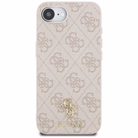 Guess 4G Mažas 4G ir Klasikinis MagSafe dėklas telefonui iPhone 16e - rožinė