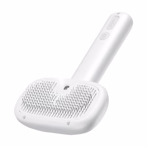 Rojeco hair grooming brush with steam function (white)
