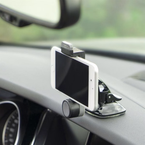 Automobilinis laikiklis Grip su siurbtuvu pilkas