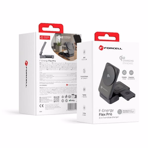 Belaidis įkroviklis Forcell 3in1 (F-05) (MagSafe) (Phone; Pods; Watch) 15W