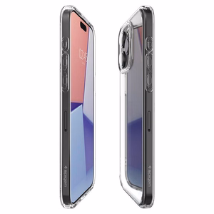 Spigen Crystal Hybrid dėklas telefonui iPhone 15 Pro - skaidrus