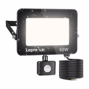 LEPRO 340006-DW-EU 50W 5000K IP65 LED prožektorius su judesio jutikliu
