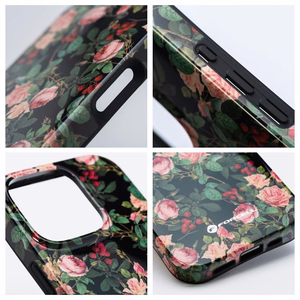 FORCELL F-PROTECT Mirage, karinio lygio dėklas su MagSafe, suderinamas su IPHONE 15 rožinė drama