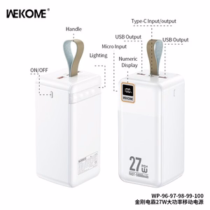 Išorinė baterija WK Design „WP-98“ balta 60000mAh (27W)