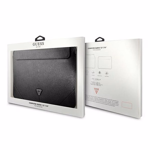 GUESS nešiojamojo kompiuterio / planšetės / užrašų knygelės krepšys 13"–14" GUCS14PSATLK (Guess Sleeve) juodas
