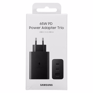 T6530NBE Power Adapter 65W Trio, Black