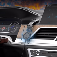 Dudao F21 Pro 15W MagSafe indukcinis automobilinis įkroviklis - juodas