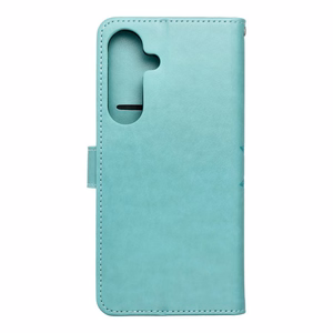 MEZZO knygos tipo dėklas telefonui SAMSUNG S25 FE su mandala, žalias