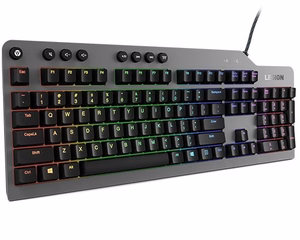 Lenovo Legion K500 игровая клавиатура USB QWERTY США английский черная, серая