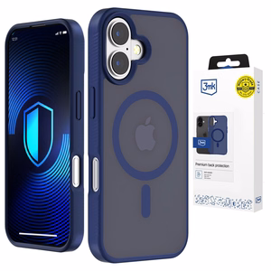 3mk Smoke MagCase для iPhone 16 синe-полупрозрачный