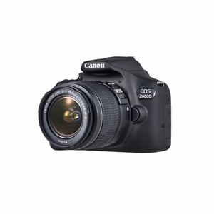 Canon EOS 2000D 18-55 III EU26 SLR Camera Kit Megapixel 24.1 MP ISO sensitivity (max) 12800 Display diagonal 3.0 " Wi-Fi Video recording APS-C Black