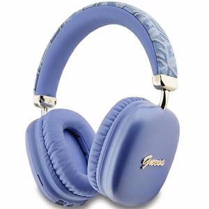 Belaidės ausinės Guess Gcube Metallic Script Logo GUBHK1GCTCSU purpurinės spalvos