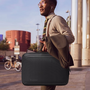 Wozinsky Premium 15,6'' nešiojamojo kompiuterio kuprinė / krepšys su dirželiu - juoda