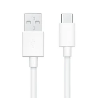 OPPO originalus kabelis USB A į Type C 3A DL143 1 m baltas bulk